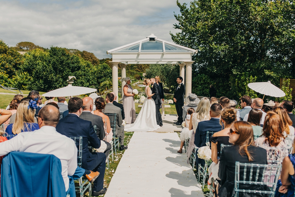 18 A Jesus Peiro gown for a Dorset castle wedding