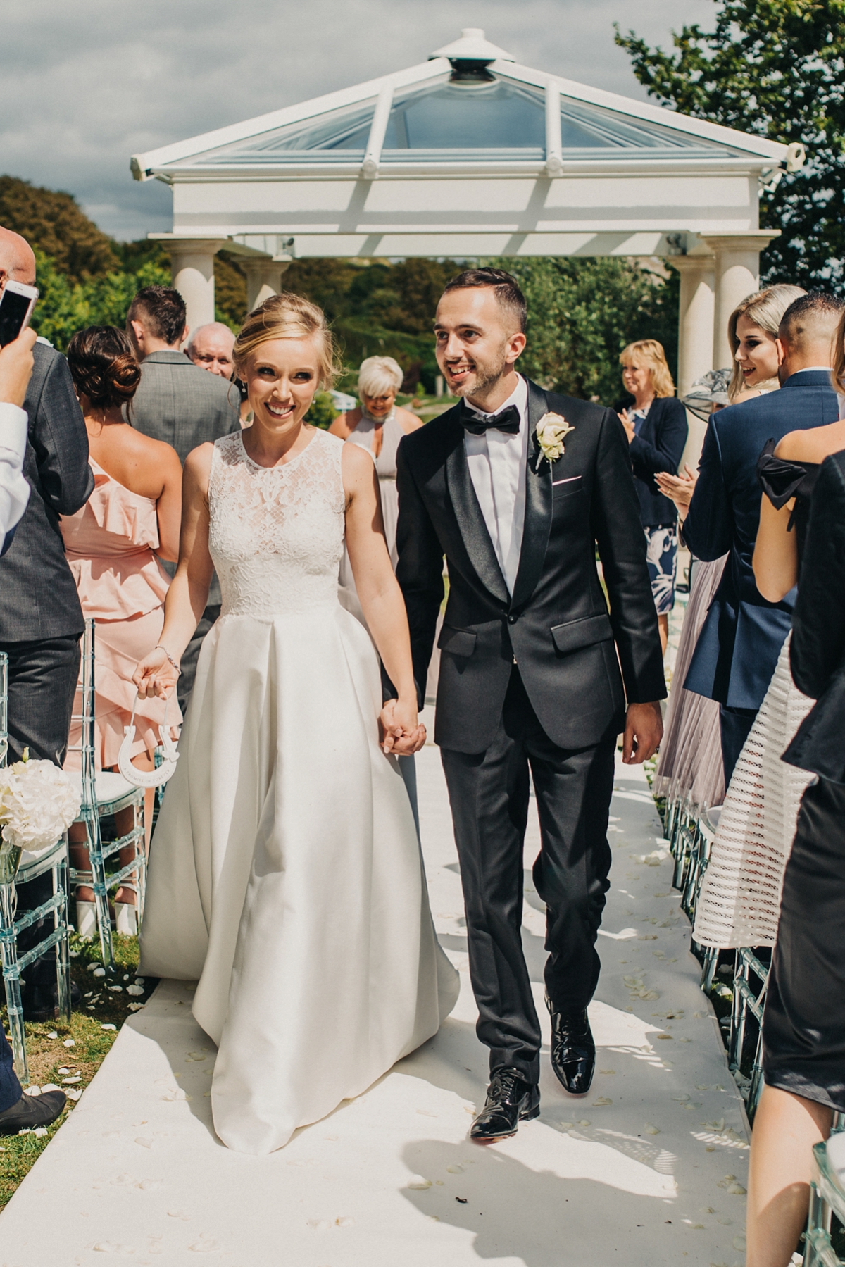 19 A Jesus Peiro gown for a Dorset castle wedding