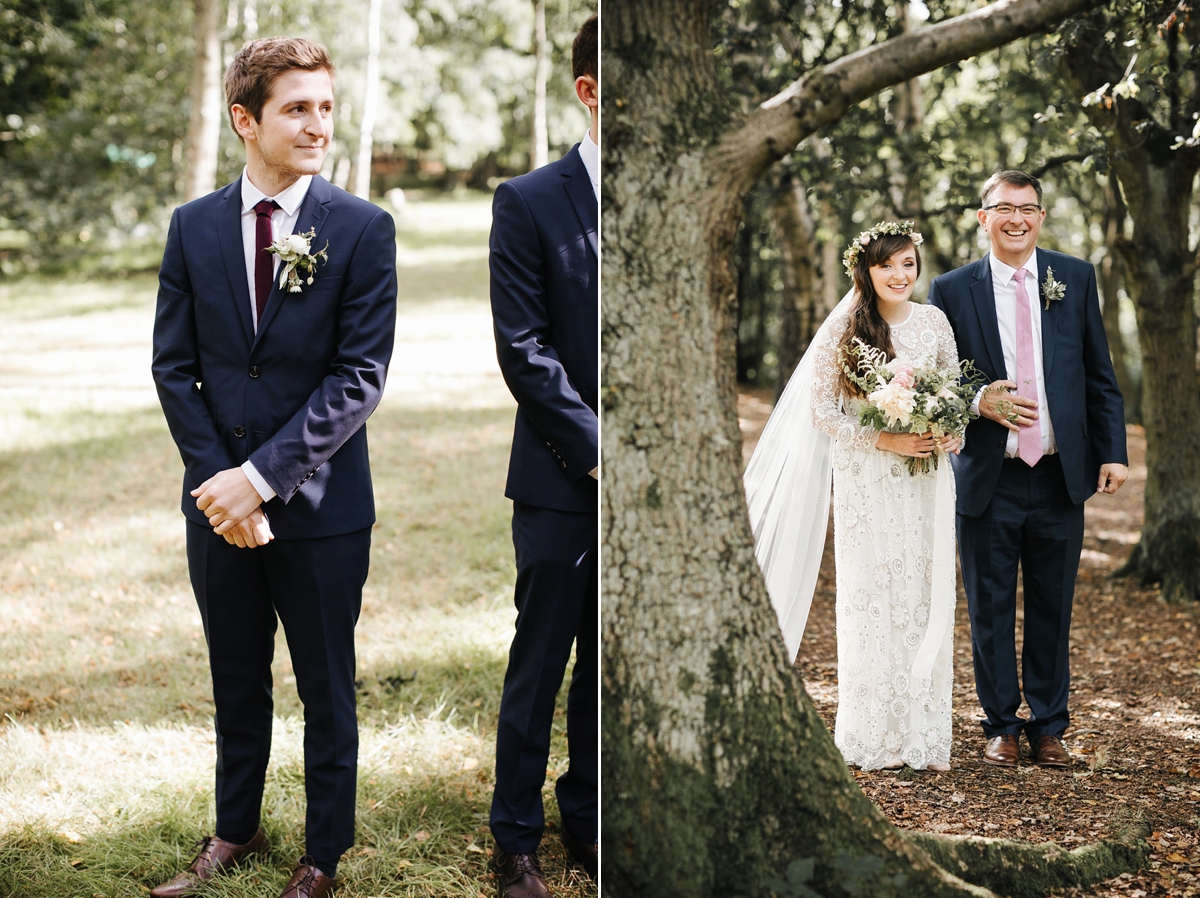 19 A bohemian and botanical inspired wedding with a Needle and Thread dress