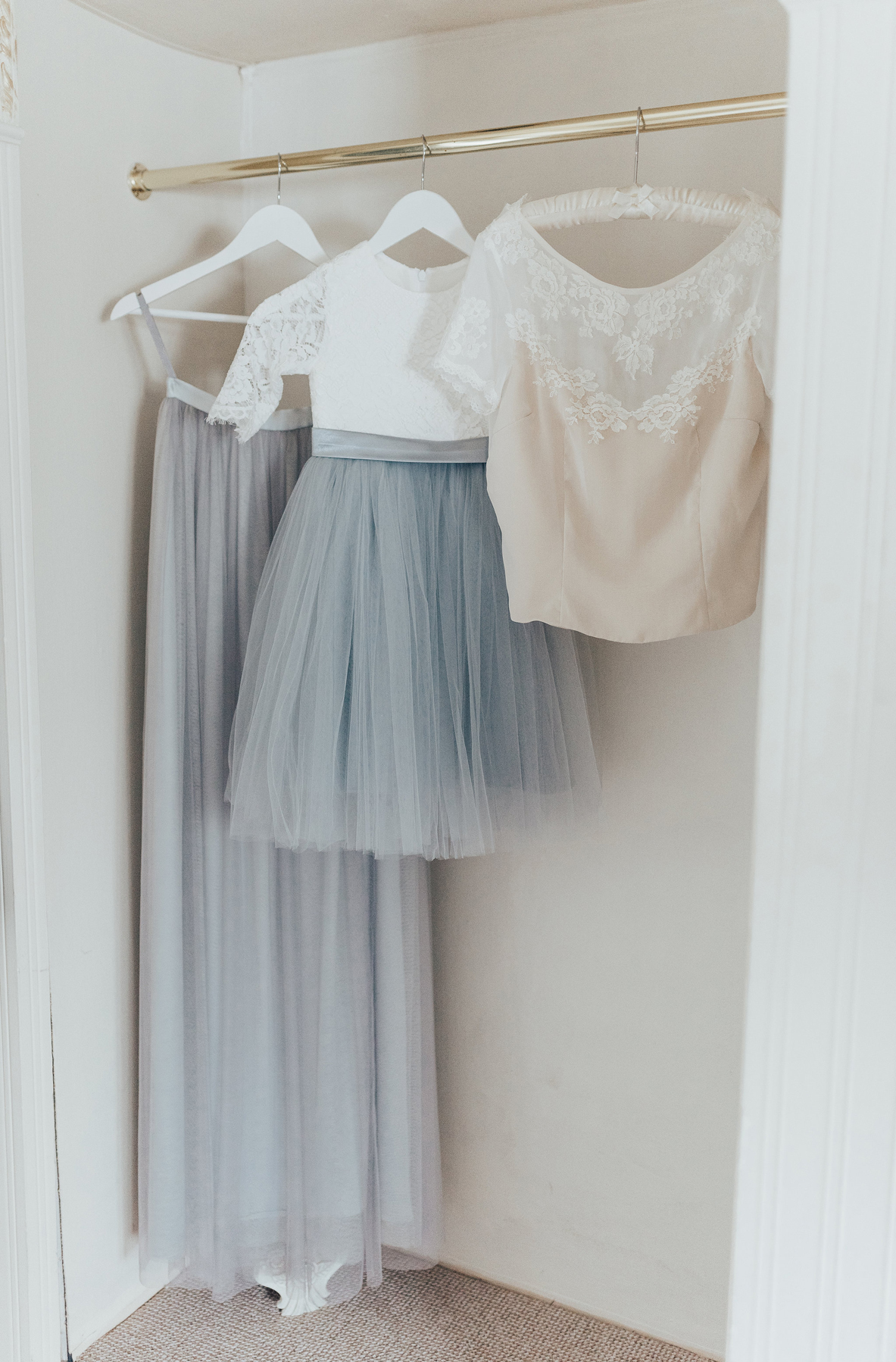 2 Something Blue wedding and bridal inspiration with a handpainted leather jacket