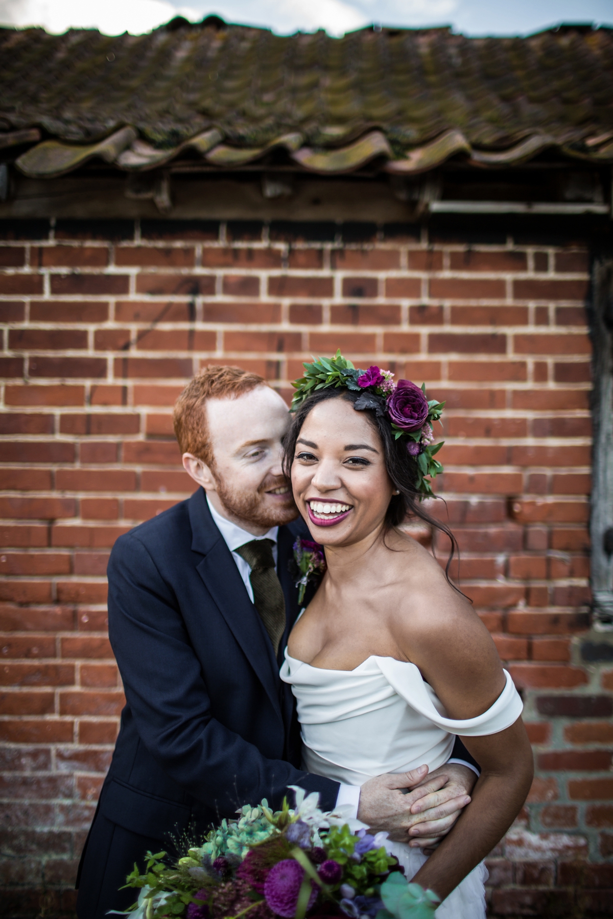 20 A Halfpenny London bride and her feathered skirt and Autumnal Suffolk wedding