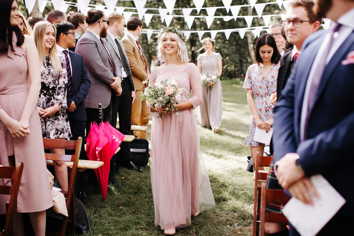 20 A bohemian and botanical inspired wedding with a Needle and Thread dress