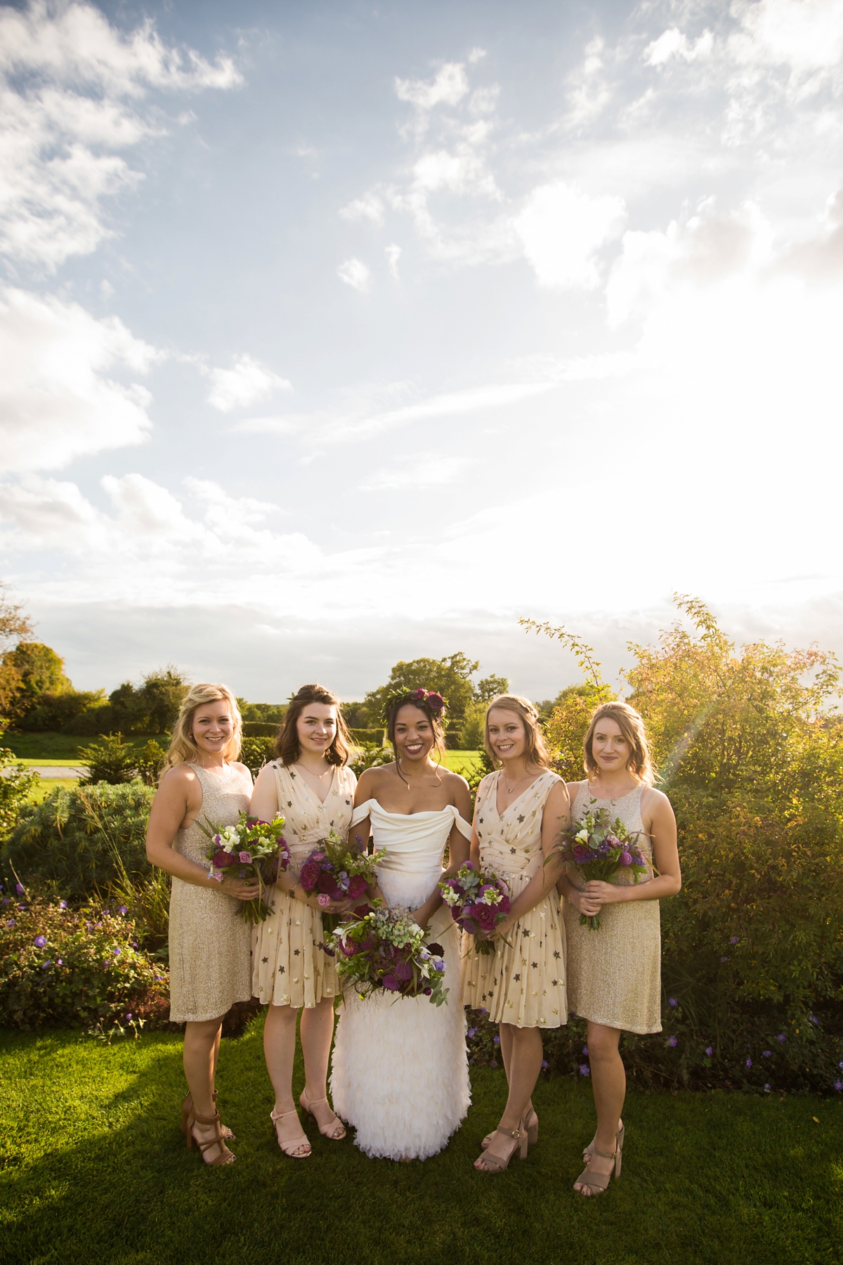 21 A Halfpenny London bride and her feathered skirt and Autumnal Suffolk wedding