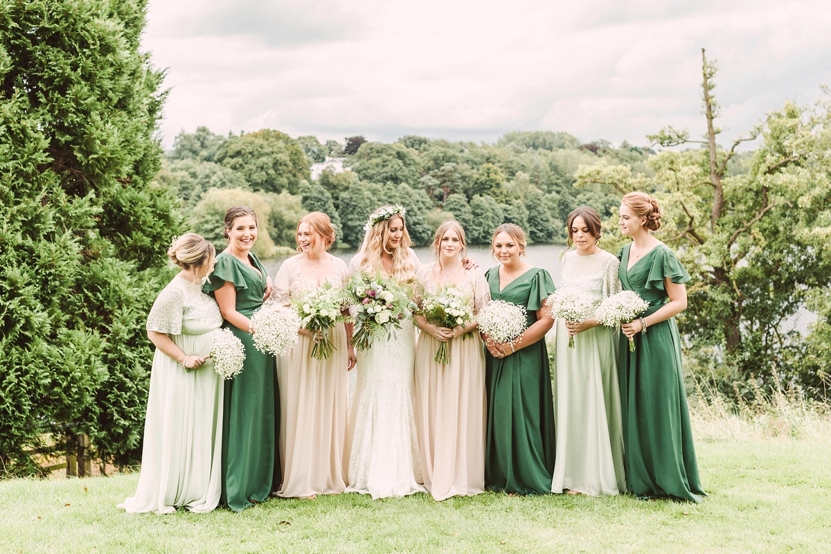 21 A botanical inspired village hall wedding