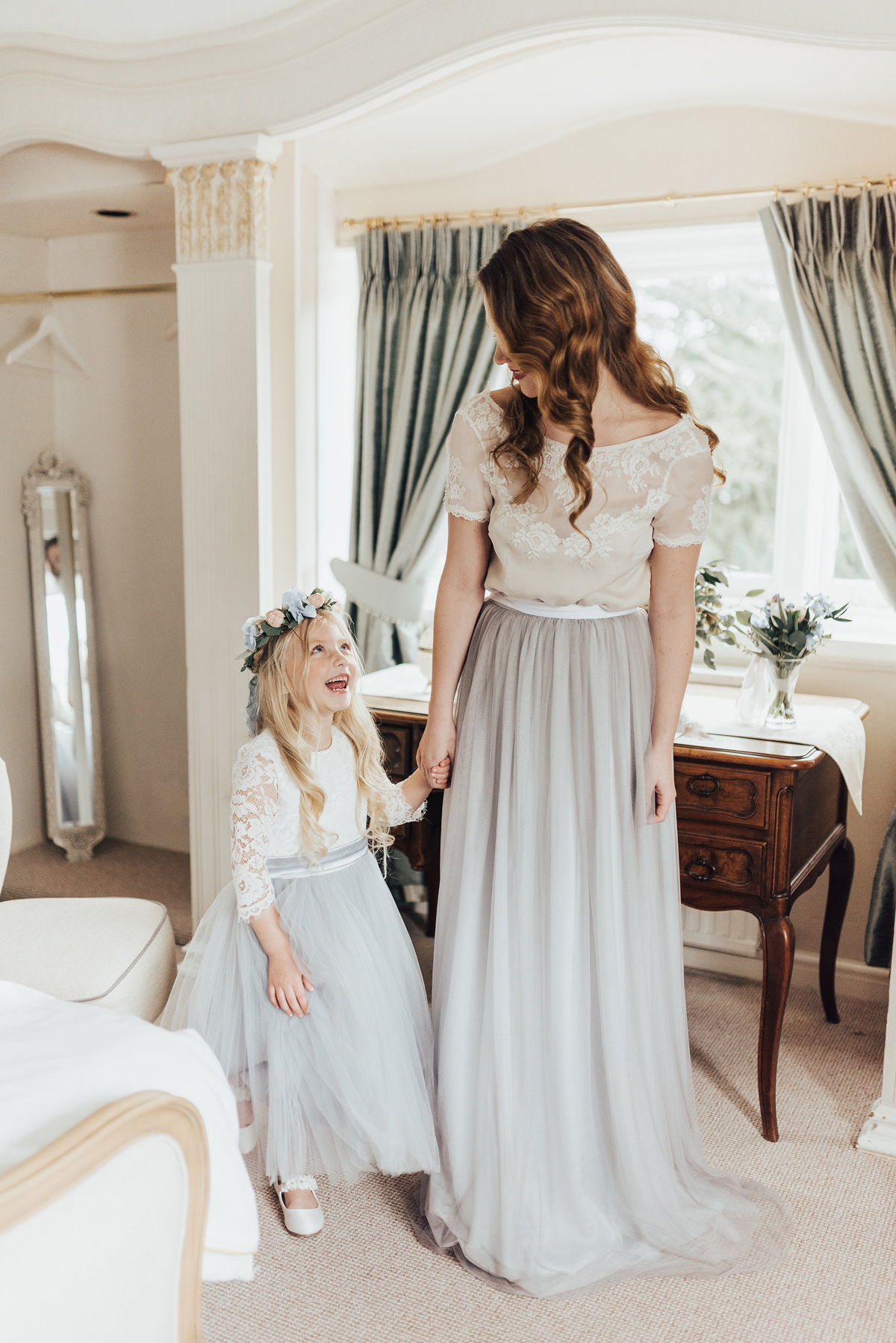 21 Something Blue wedding and bridal inspiration with a handpainted leather jacket