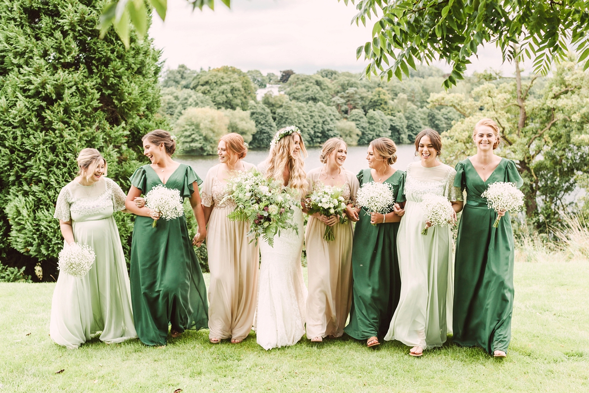 23 A botanical inspired village hall wedding