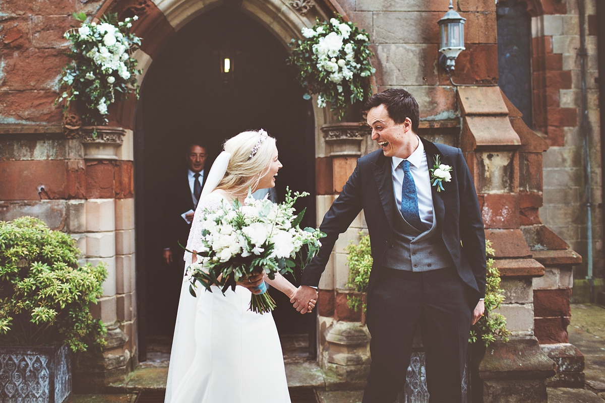 24 A Flora bride dress for a natural and rustic barn wedding in Shropshire