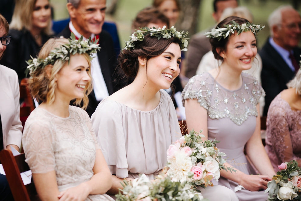 24 A bohemian and botanical inspired wedding with a Needle and Thread dress