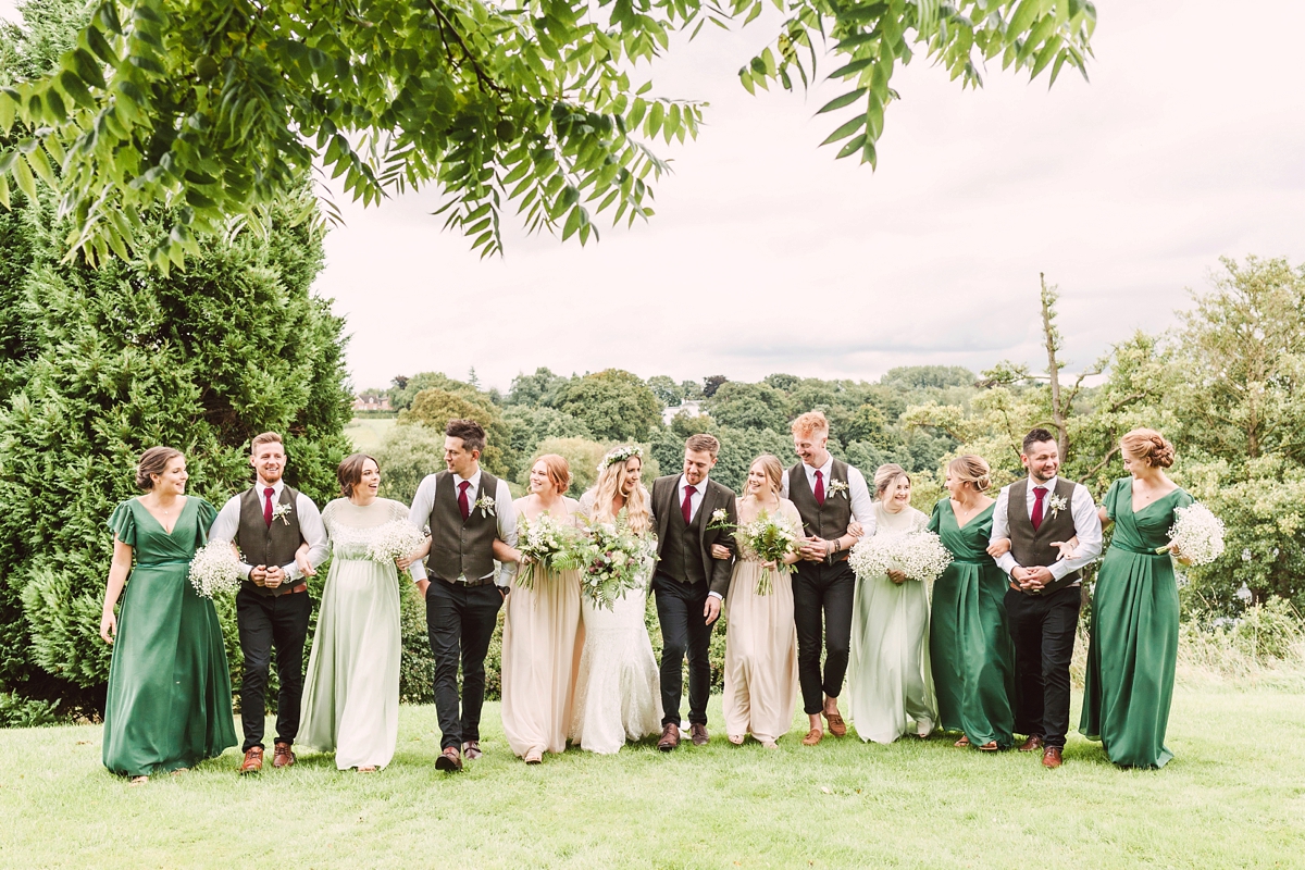 24 A botanical inspired village hall wedding