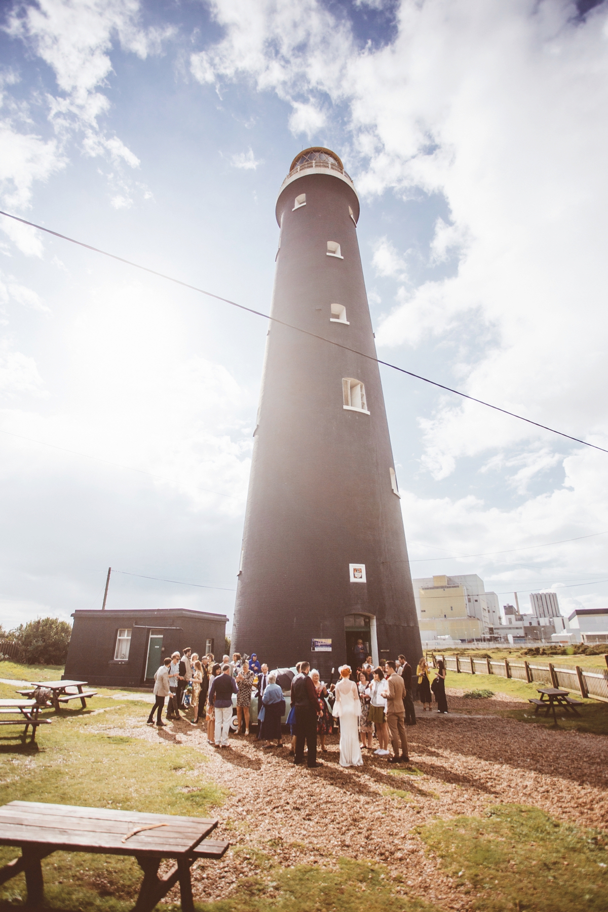 24 A quirky modern and colourful disused lighthouse wedding