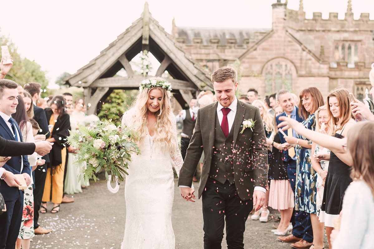 25 A botanical inspired village hall wedding