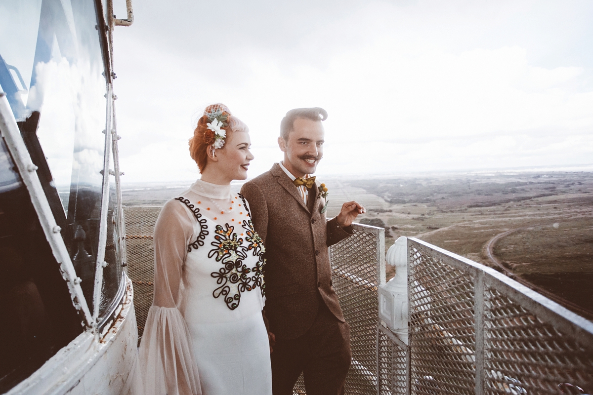 26 A quirky modern and colourful disused lighthouse wedding