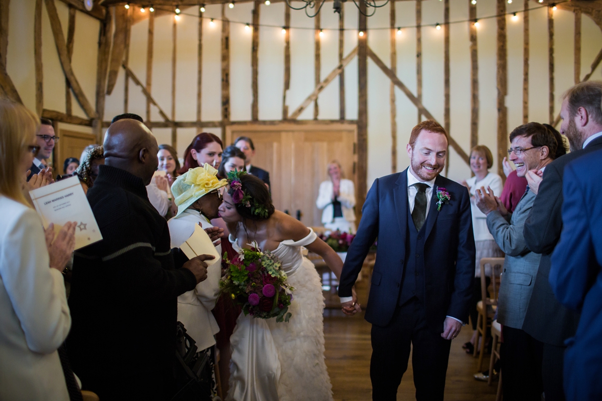 27 A Halfpenny London bride and her feathered skirt and Autumnal Suffolk wedding