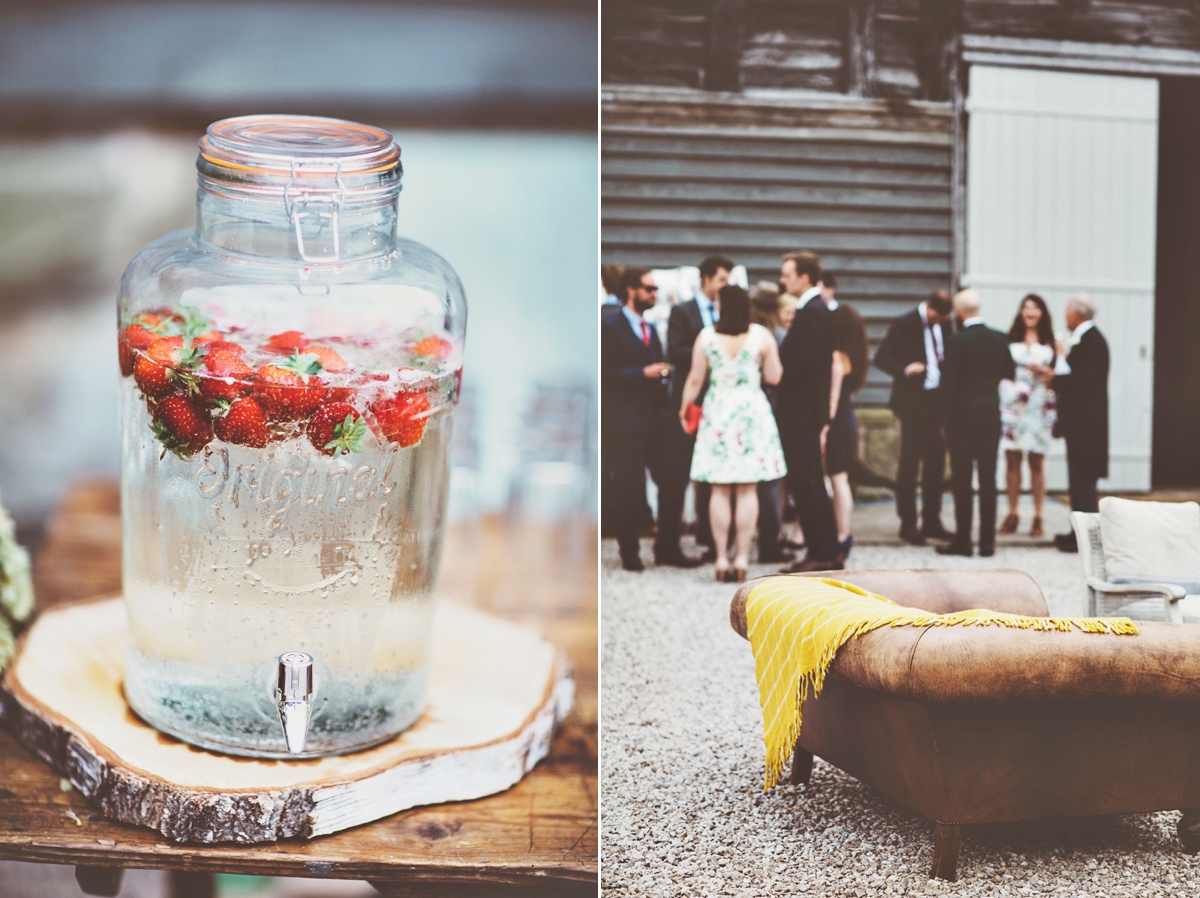 28 A Flora bride dress for a natural and rustic barn wedding in Shropshire