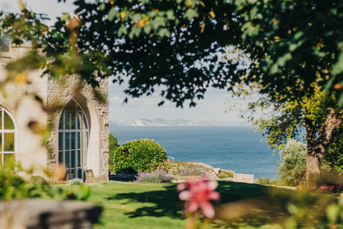 28 A Jesus Peiro gown for a Dorset castle wedding