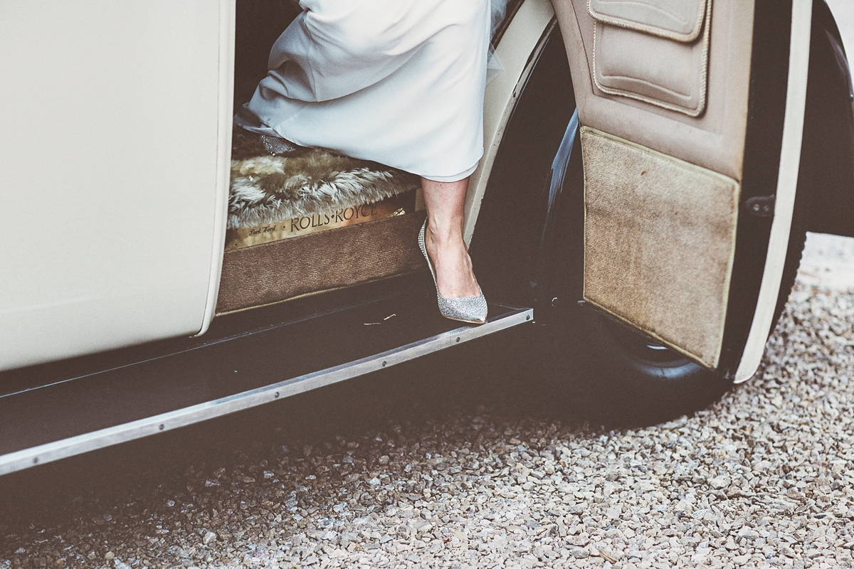 29 A Flora bride dress for a natural and rustic barn wedding in Shropshire