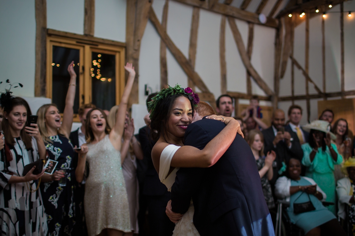 3 A Halfpenny London bride and her feathered skirt and Autumnal Suffolk wedding
