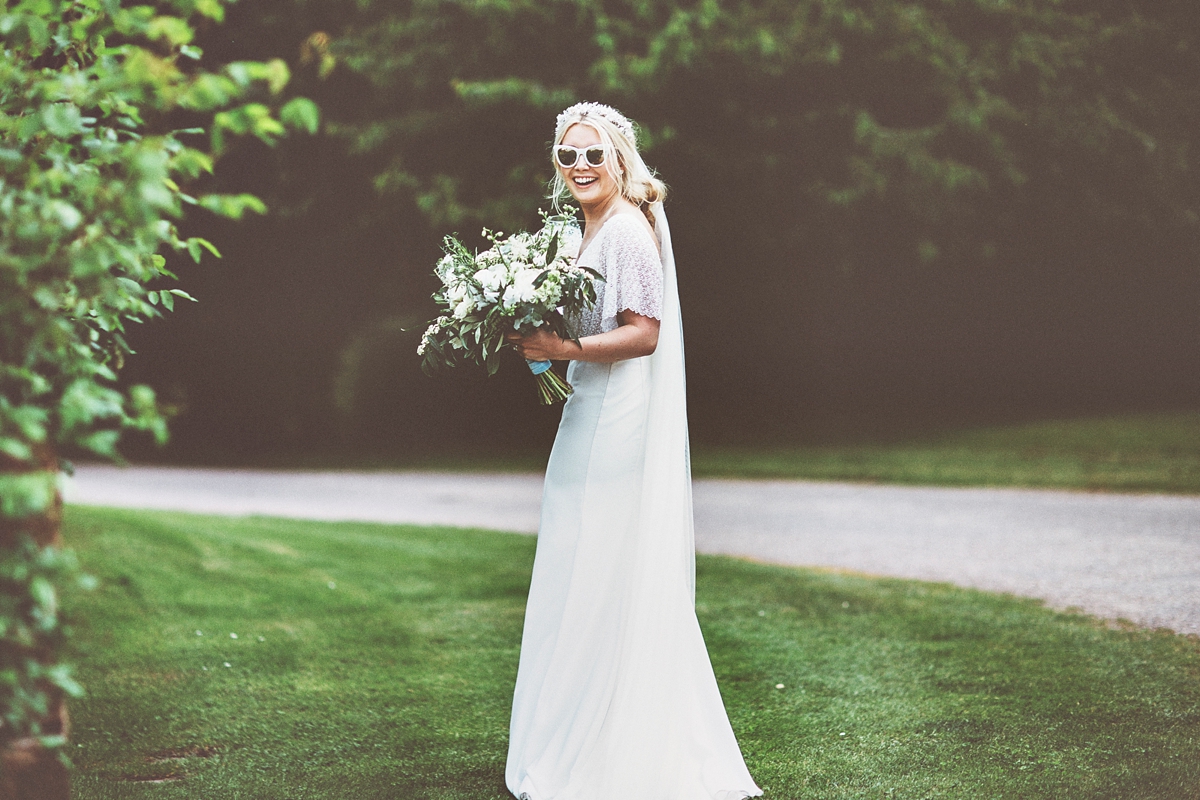 30 A Flora bride dress for a natural and rustic barn wedding in Shropshire