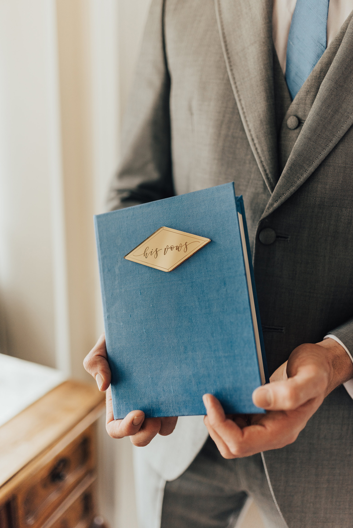 30 Something Blue wedding and bridal inspiration with a handpainted leather jacket