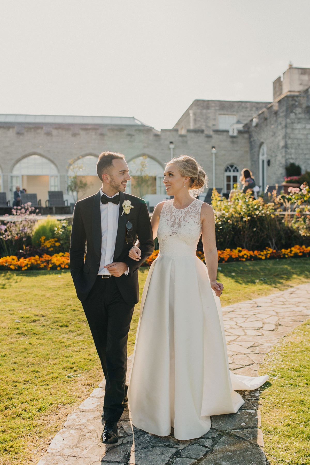 31 A Jesus Peiro gown for a Dorset castle wedding