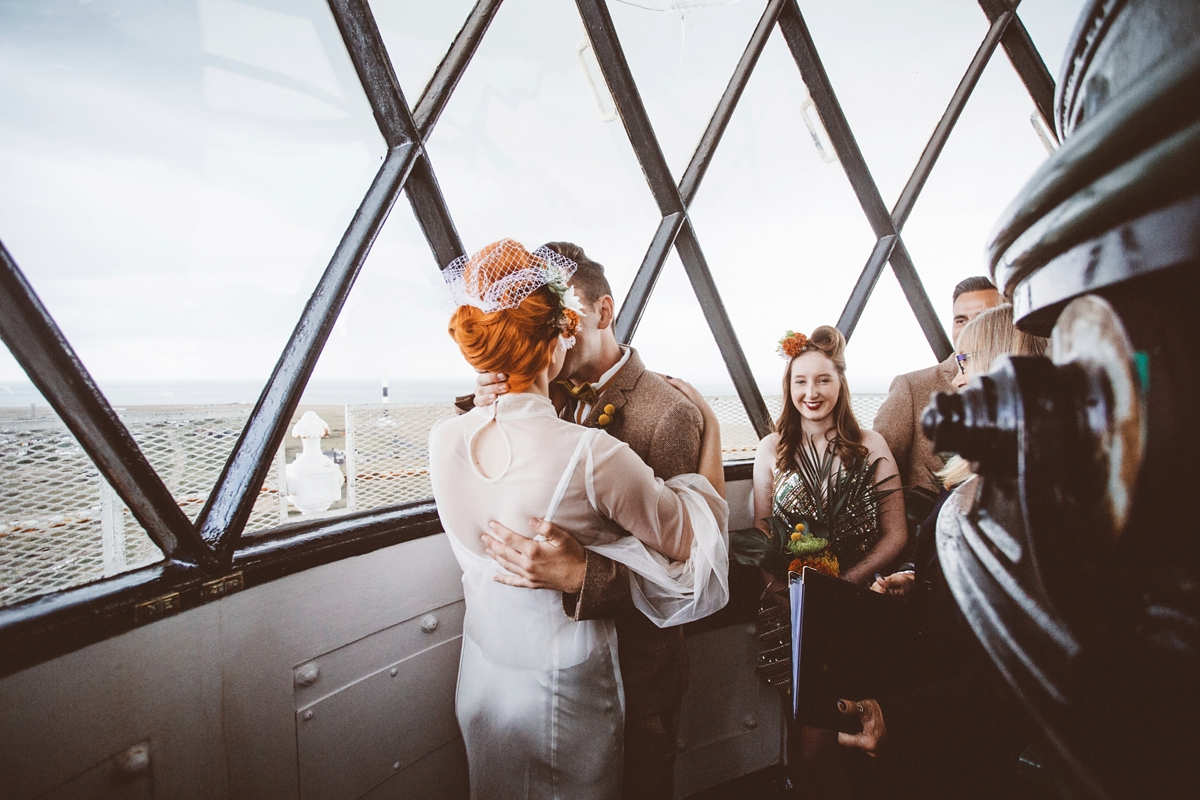 31 A quirky modern and colourful disused lighthouse wedding