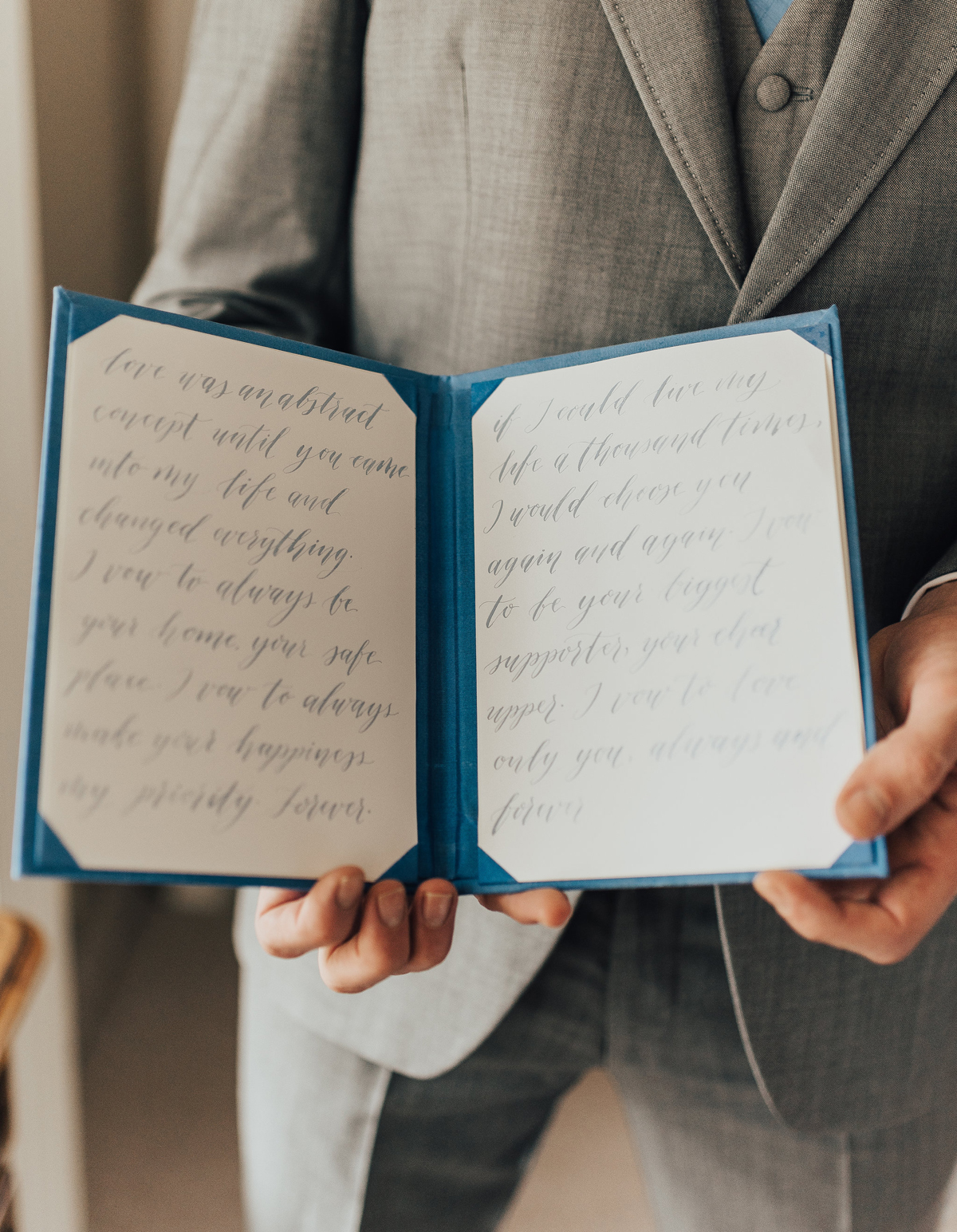 31 Something Blue wedding and bridal inspiration with a handpainted leather jacket