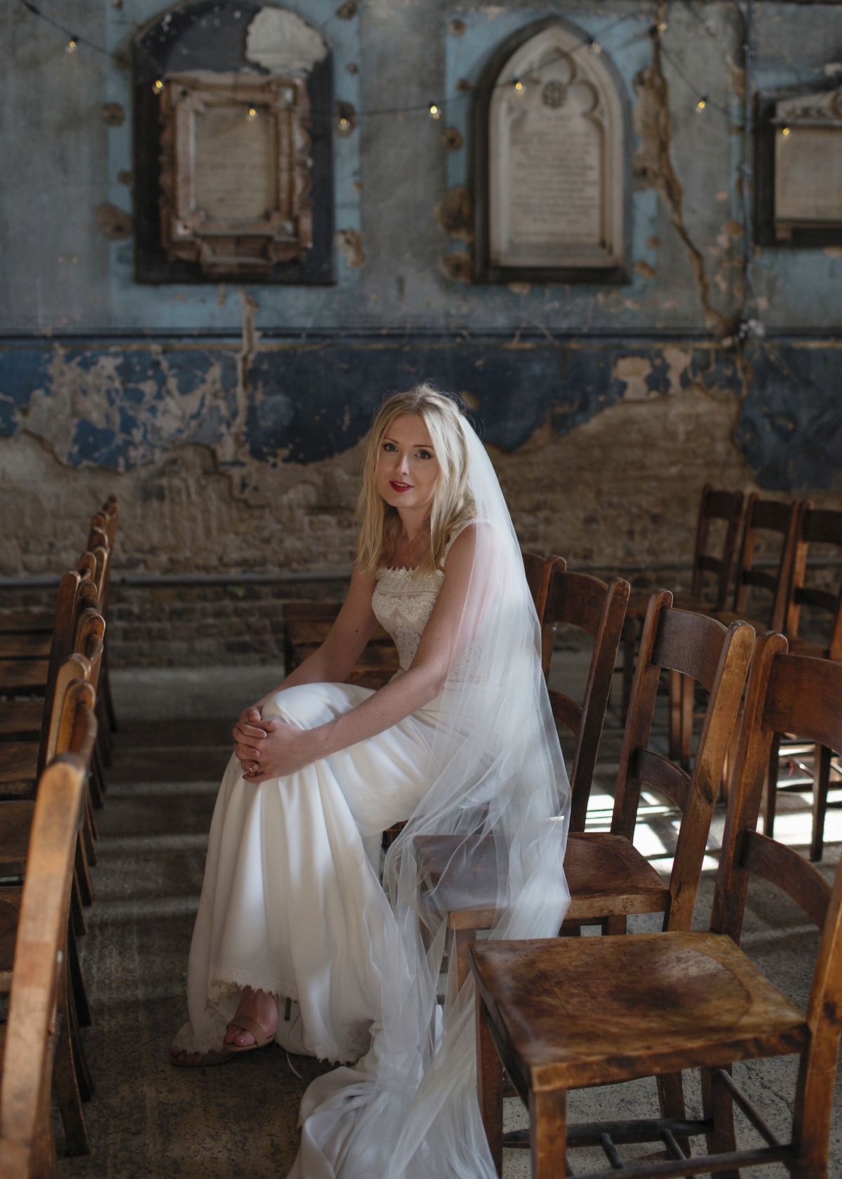 31 St Patrick by Pronovias for a first look urban East London wedding