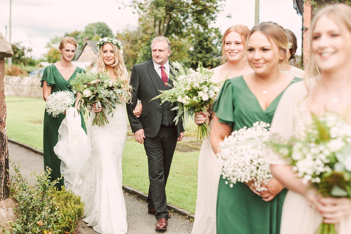 32 A botanical inspired village hall wedding