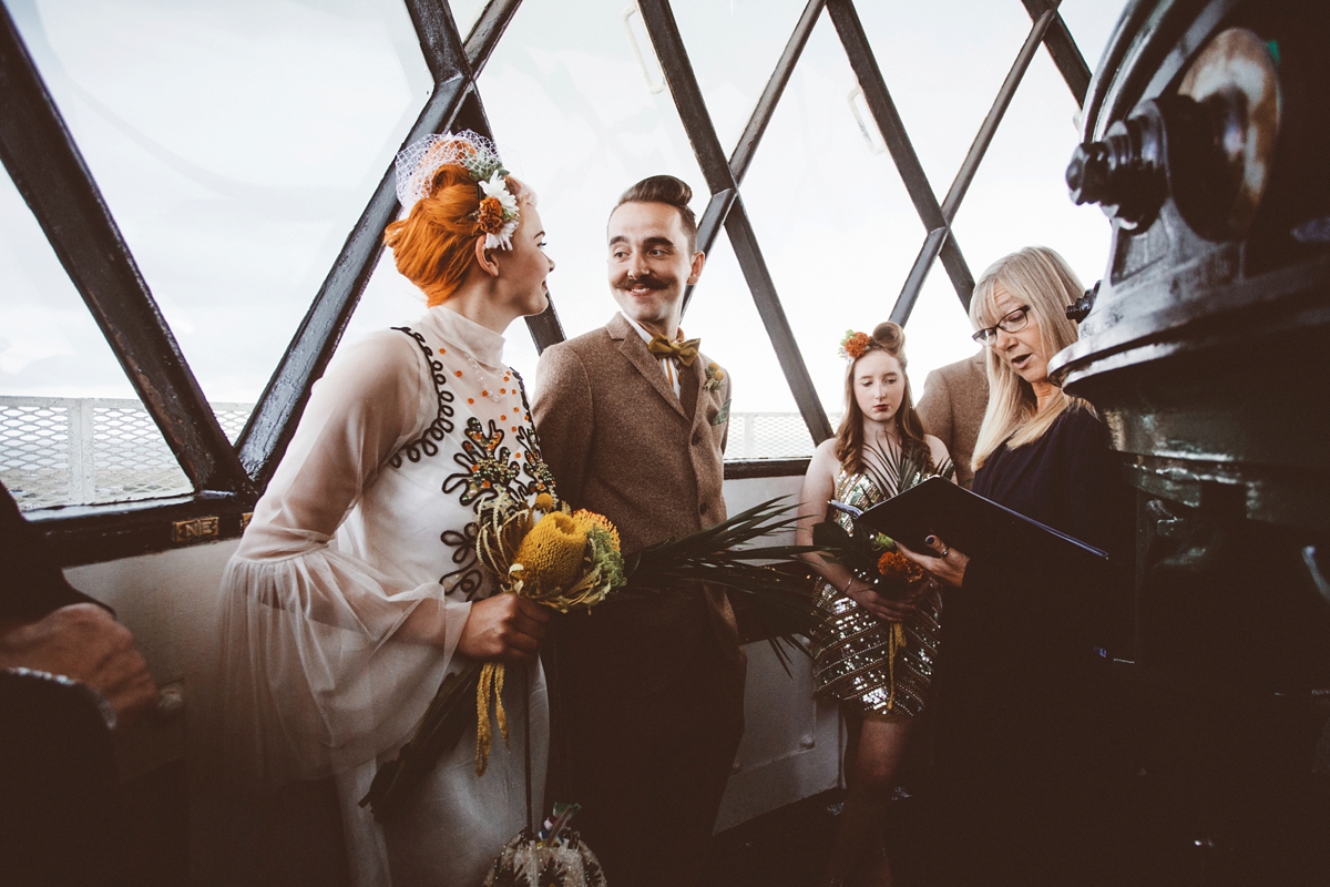 32 A quirky modern and colourful disused lighthouse wedding