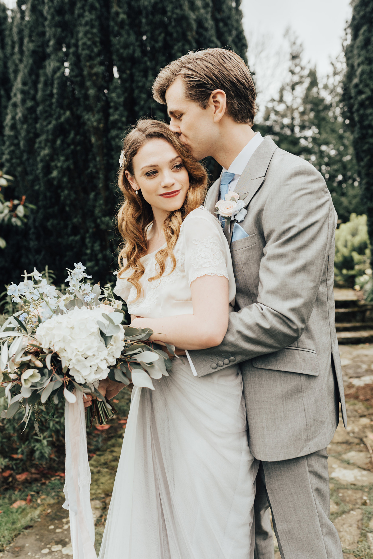 34 Something Blue wedding and bridal inspiration with a handpainted leather jacket
