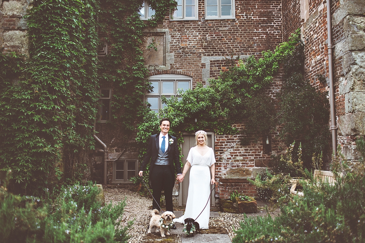 35 A Flora bride dress for a natural and rustic barn wedding in Shropshire