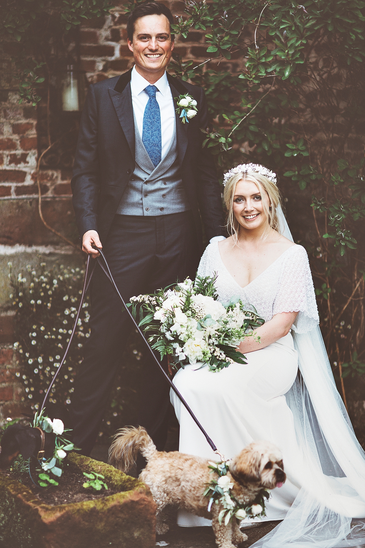 36 A Flora bride dress for a natural and rustic barn wedding in Shropshire