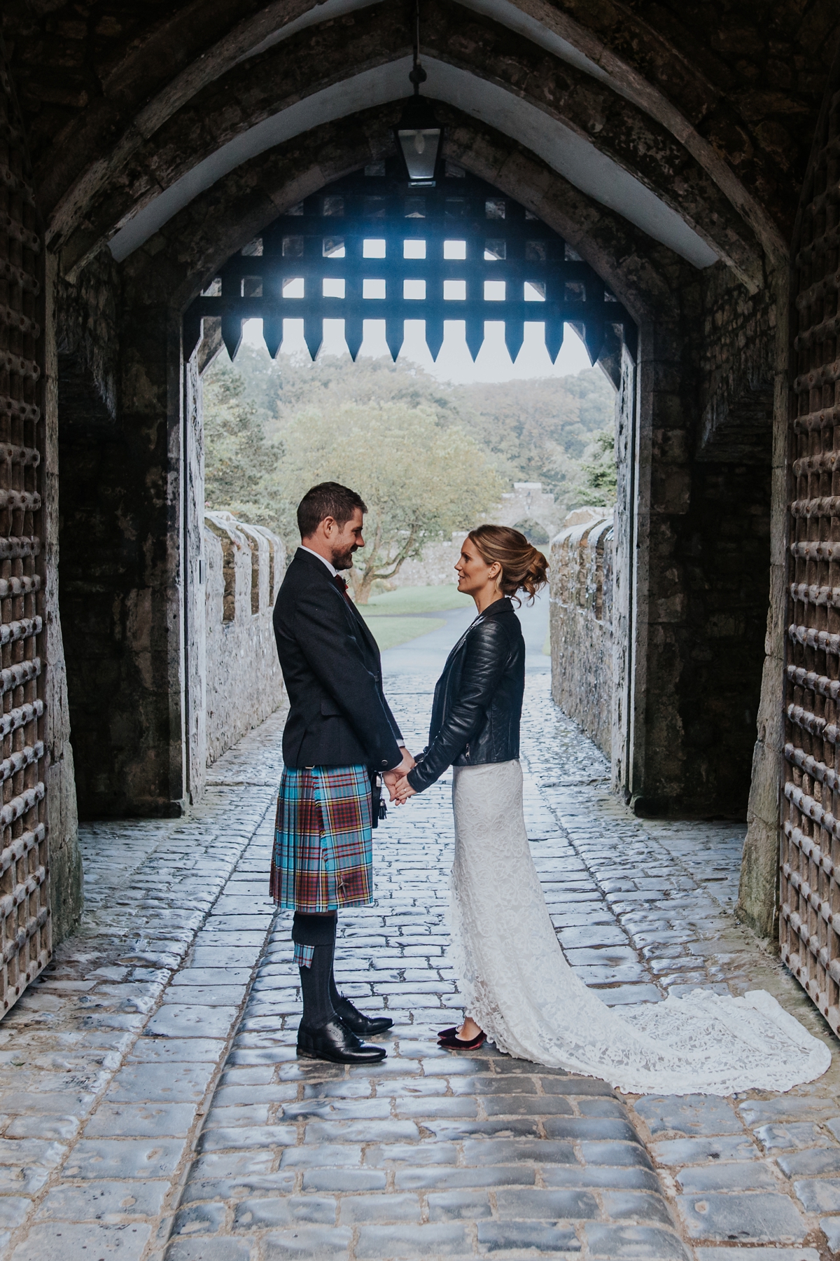 36 A Grace Loves Lace bride and her elegant Welsh castle wedding