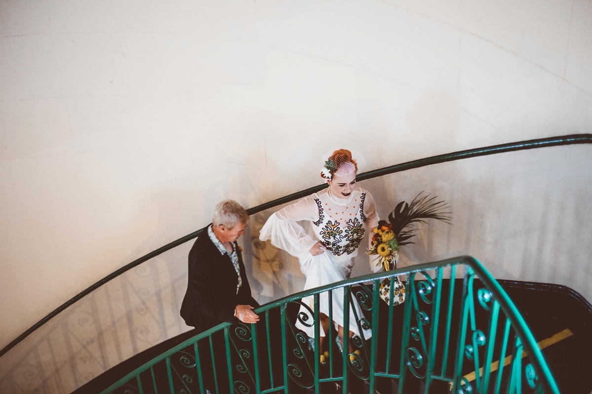 36 A quirky modern and colourful disused lighthouse wedding