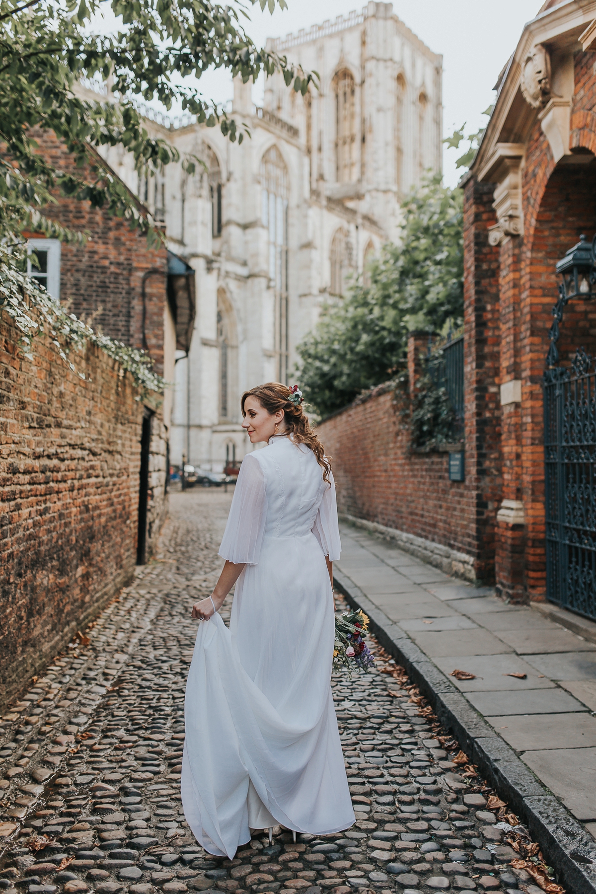 38 A vintage 1970s dress for an intimate and personal wedding in York