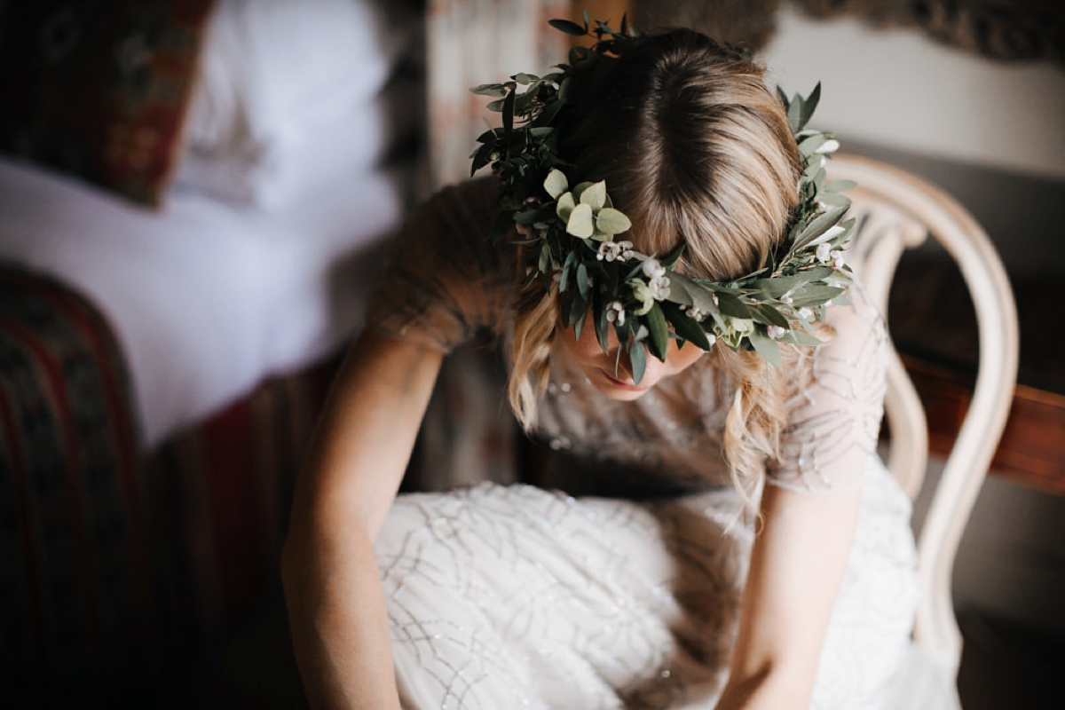 4 A bohemian and botanical inspired wedding with a Needle and Thread dress