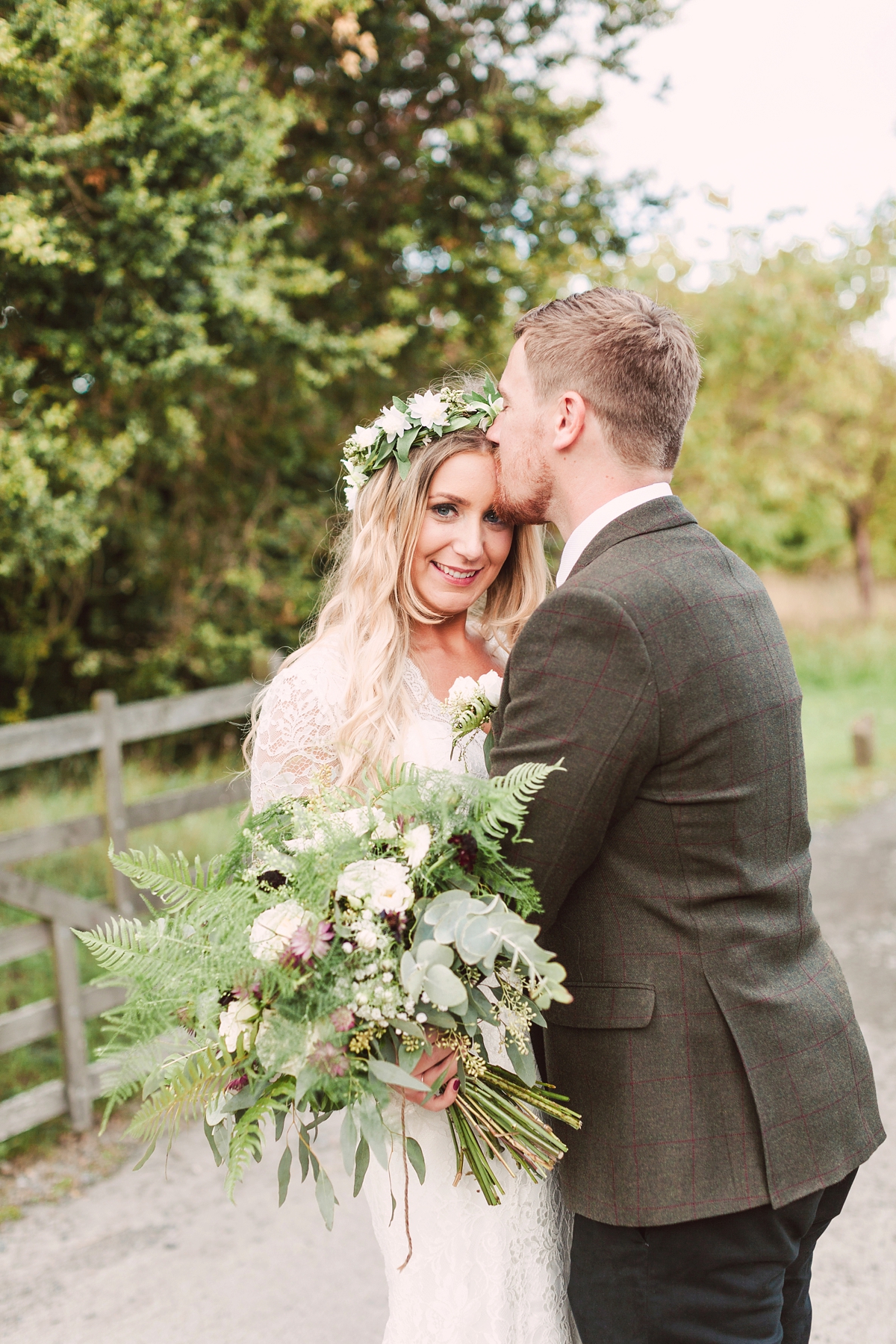 4 A botanical inspired village hall wedding