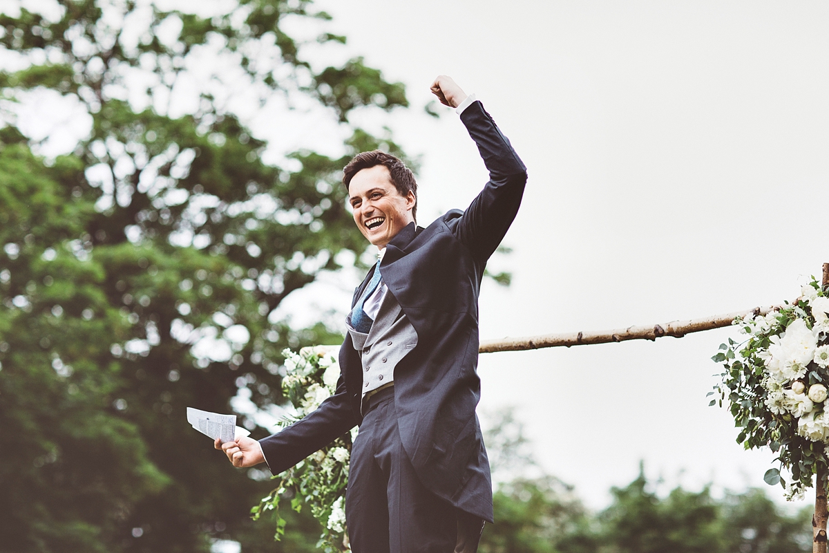 40 A Flora bride dress for a natural and rustic barn wedding in Shropshire