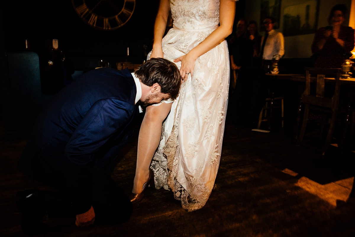 42 A blush pink Suzanne Harrington dress for a vintage inspired London pub wedding