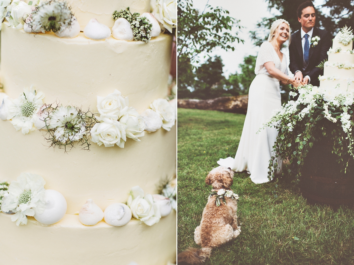 44 A Flora bride dress for a natural and rustic barn wedding in Shropshire