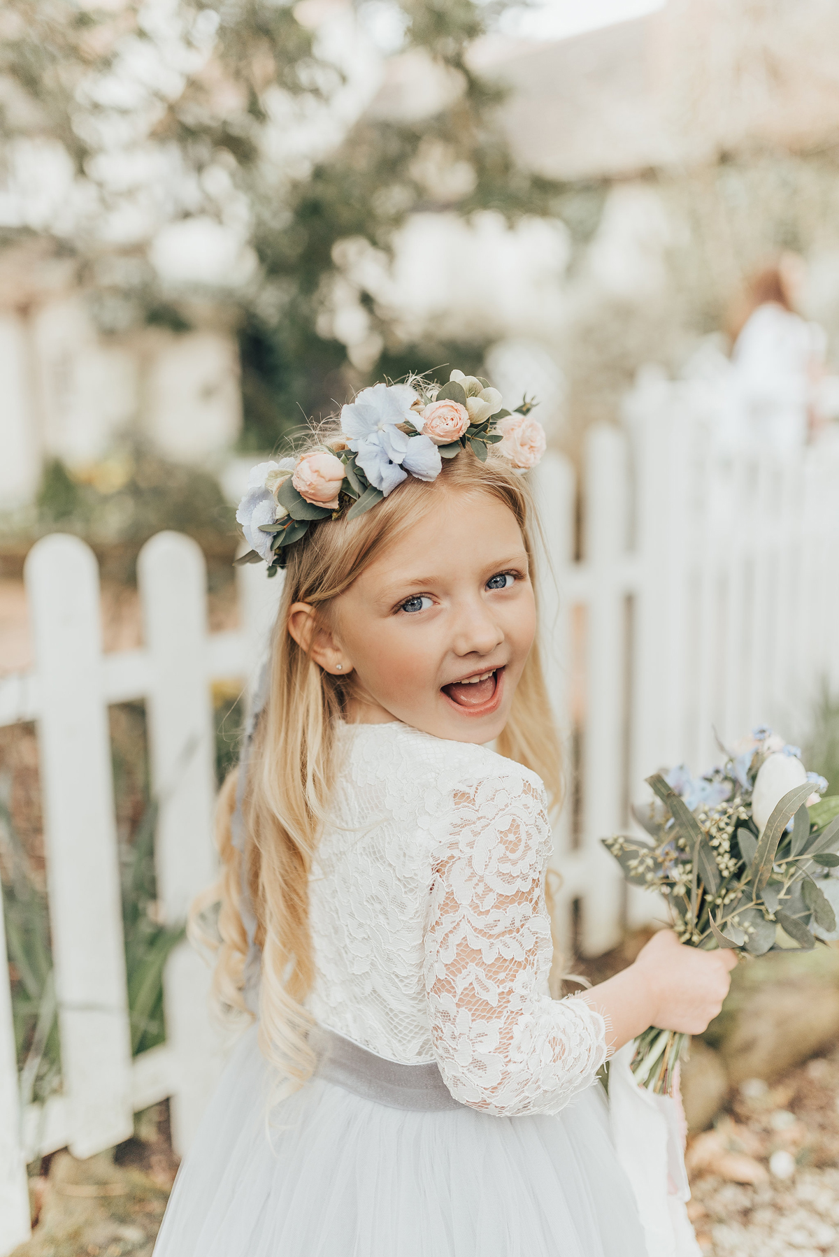 44 Something Blue wedding and bridal inspiration with a handpainted leather jacket