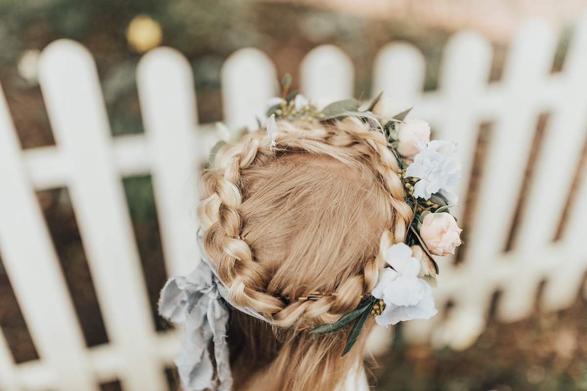 45 Something Blue wedding and bridal inspiration with a handpainted leather jacket