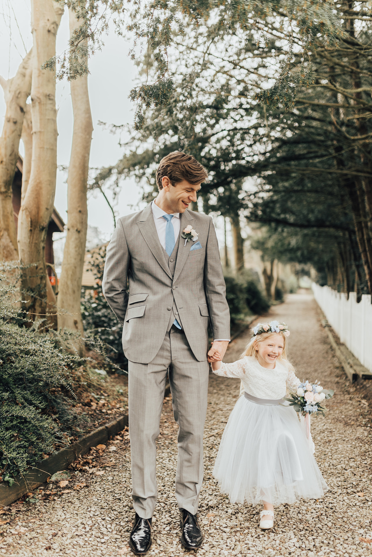 46 Something Blue wedding and bridal inspiration with a handpainted leather jacket