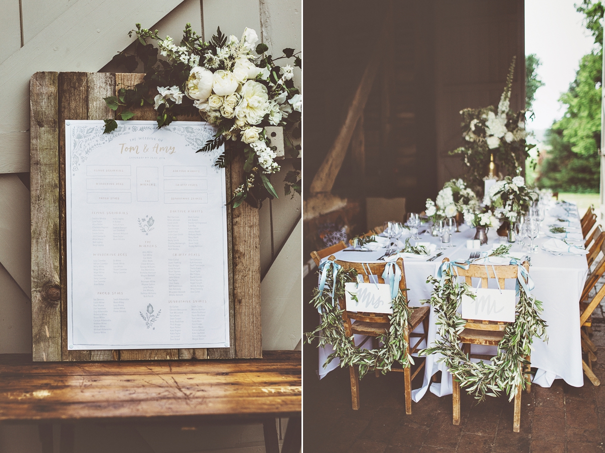 48 A Flora bride dress for a natural and rustic barn wedding in Shropshire