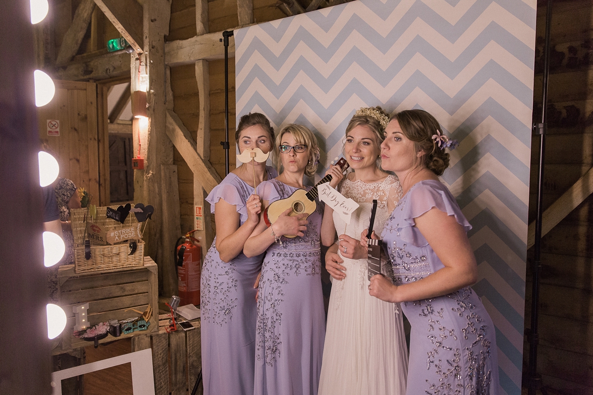 48 A Raimon Bundo dress for a DIY colourful and charming barn wedding