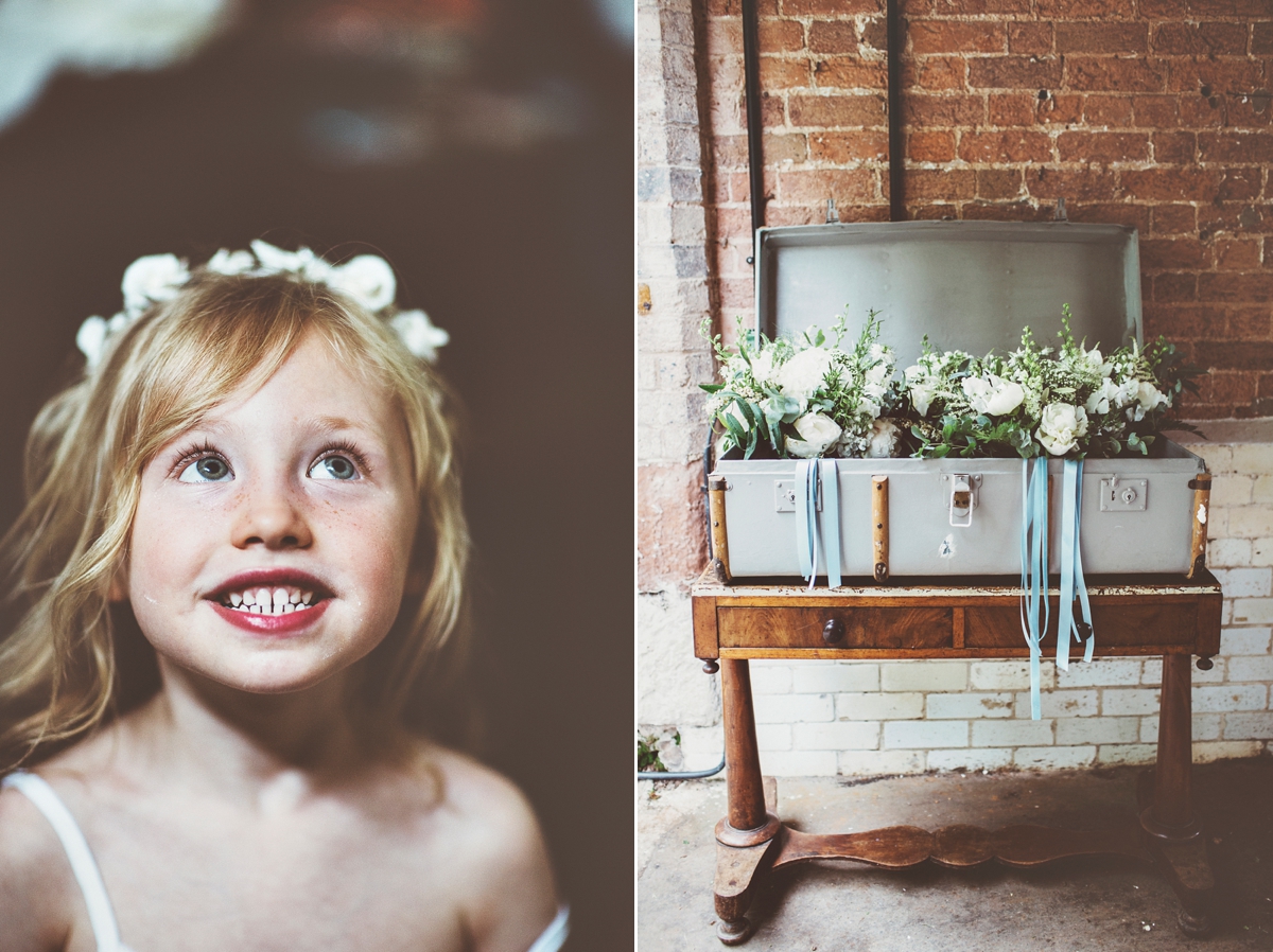 5 A Flora bride dress for a natural and rustic barn wedding in Shropshire