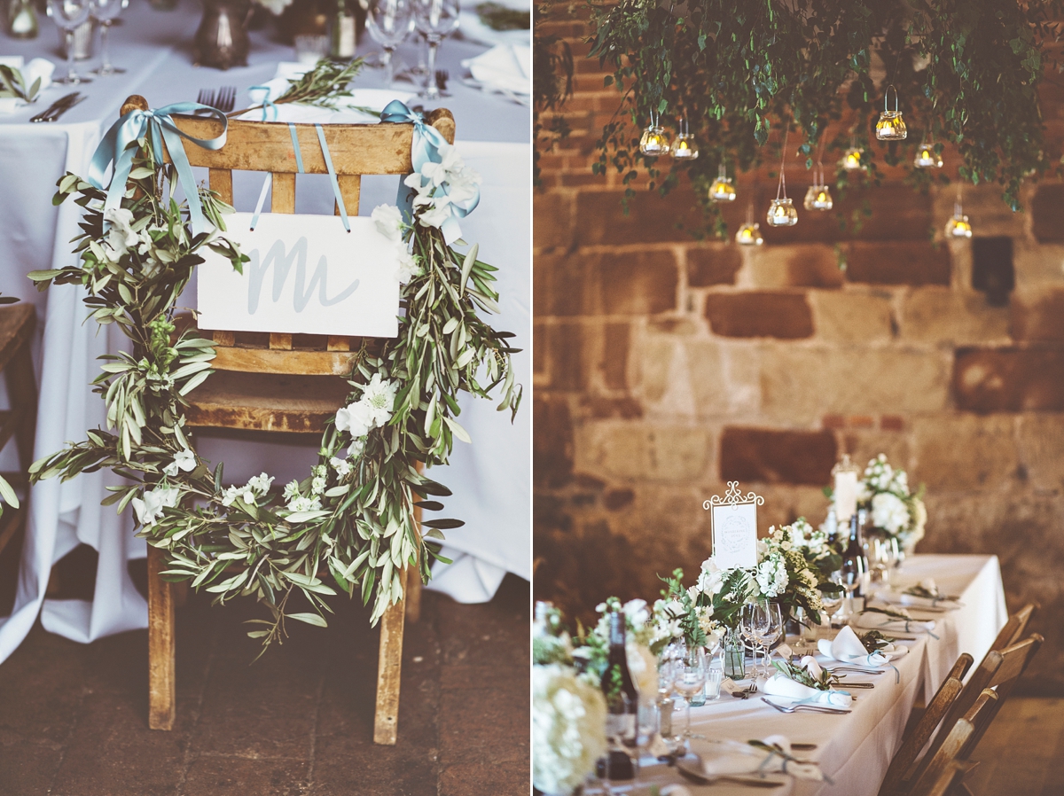 50 A Flora bride dress for a natural and rustic barn wedding in Shropshire