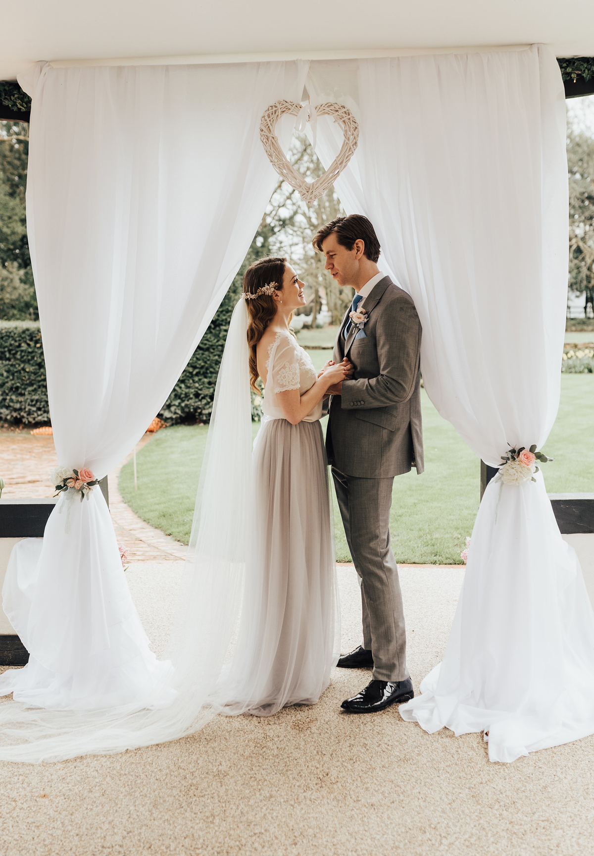 51 Something Blue wedding and bridal inspiration with a handpainted leather jacket