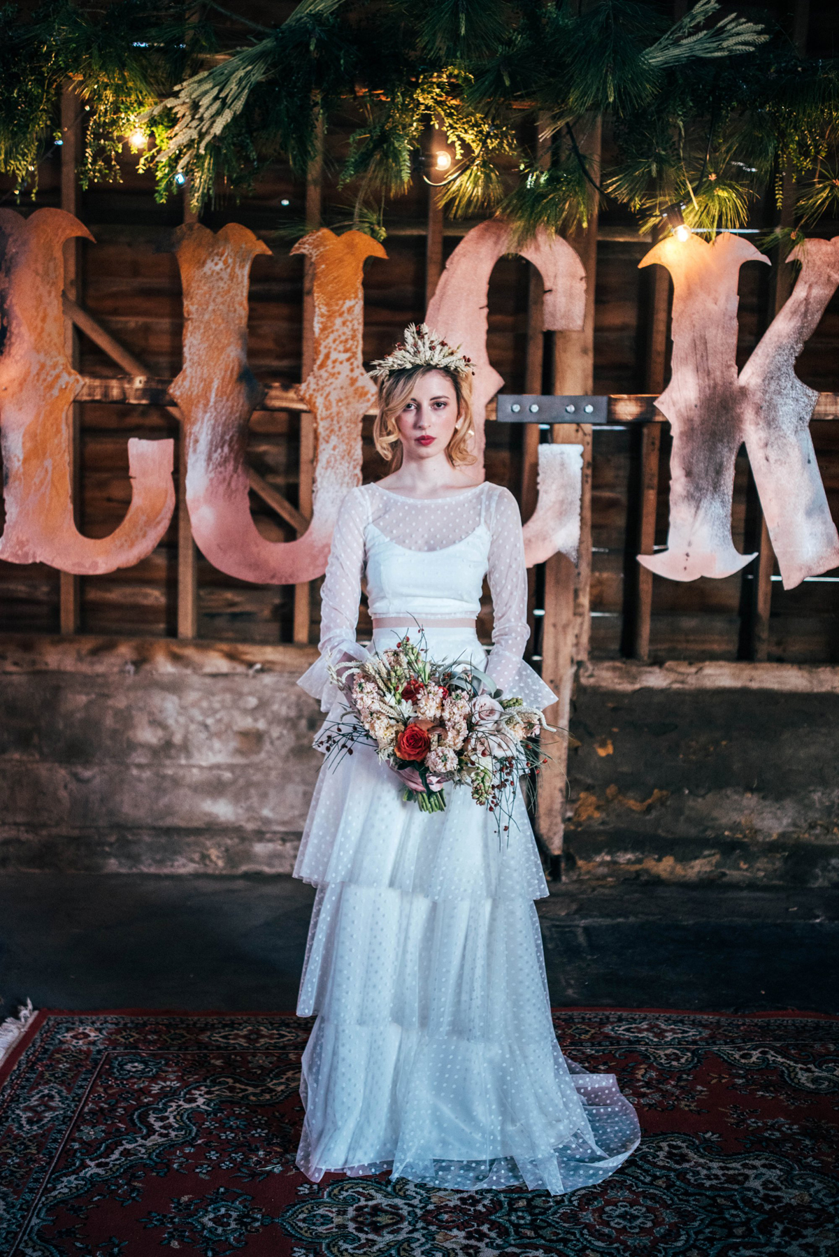 51 Whisky and roses bridal editorial - Whisky and Roses: A Delightful Barn Wedding Editorial 51 Whisky and roses bridal editorial