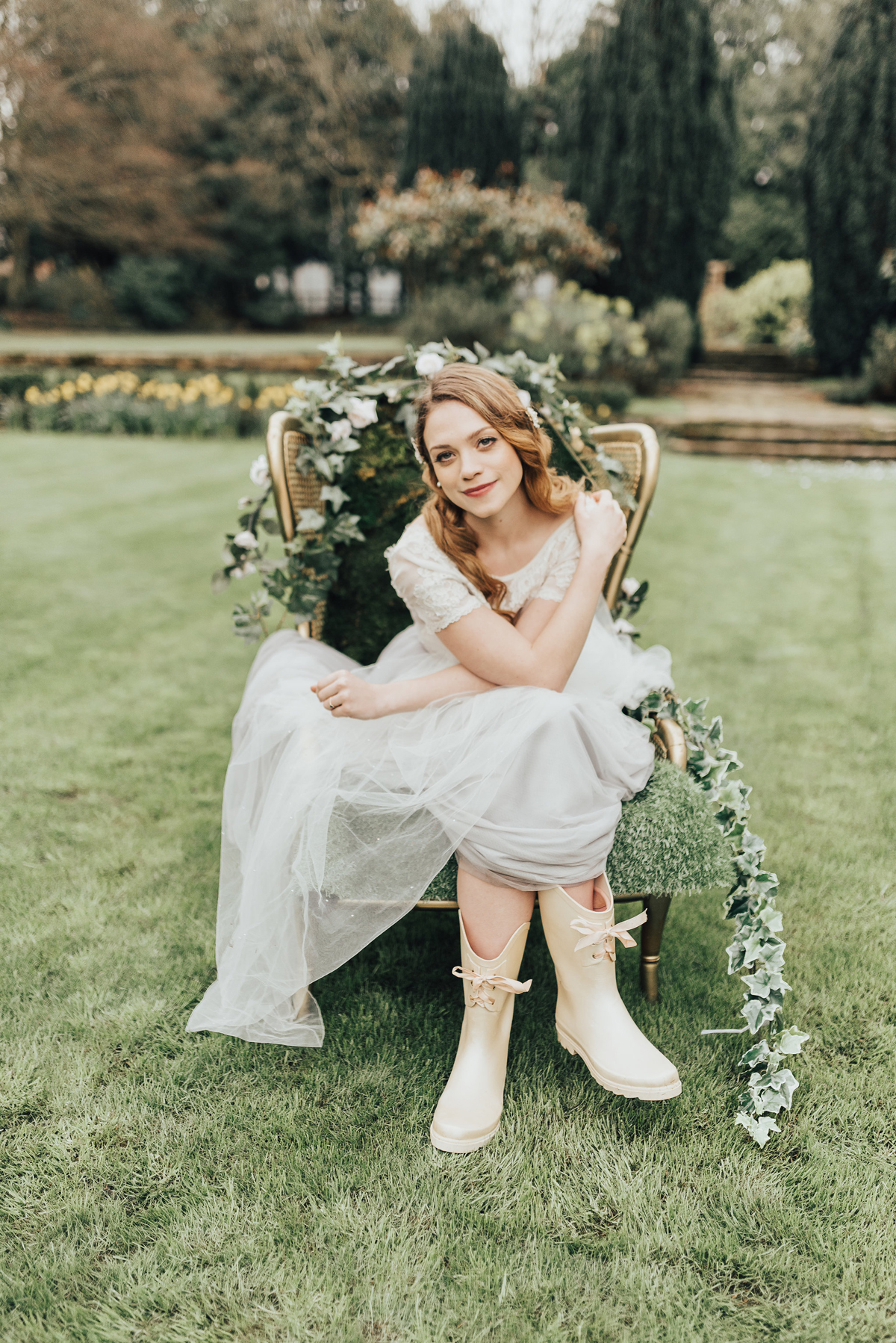 52 Something Blue wedding and bridal inspiration with a handpainted leather jacket